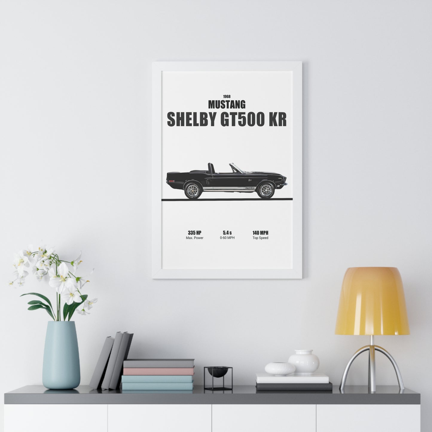 1968 Mustang Shelby GT500 KR Poster