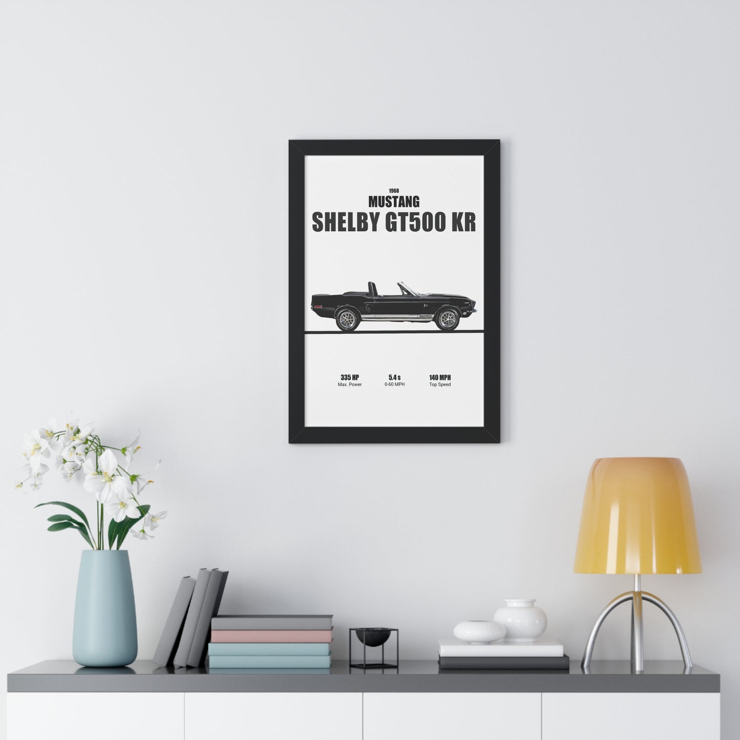 1968 Mustang Shelby GT500 KR Poster