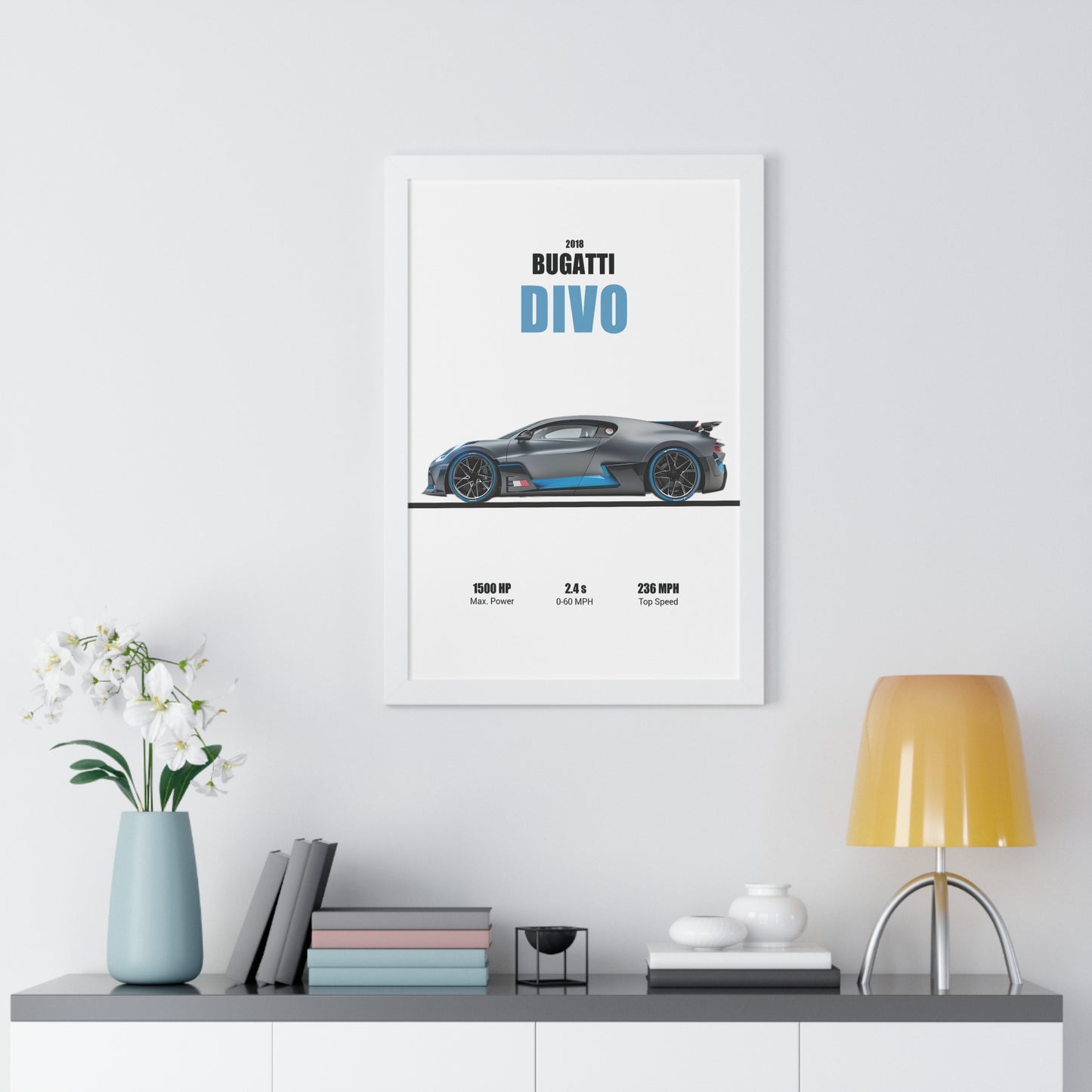 2018 Bugatti Divo Poster