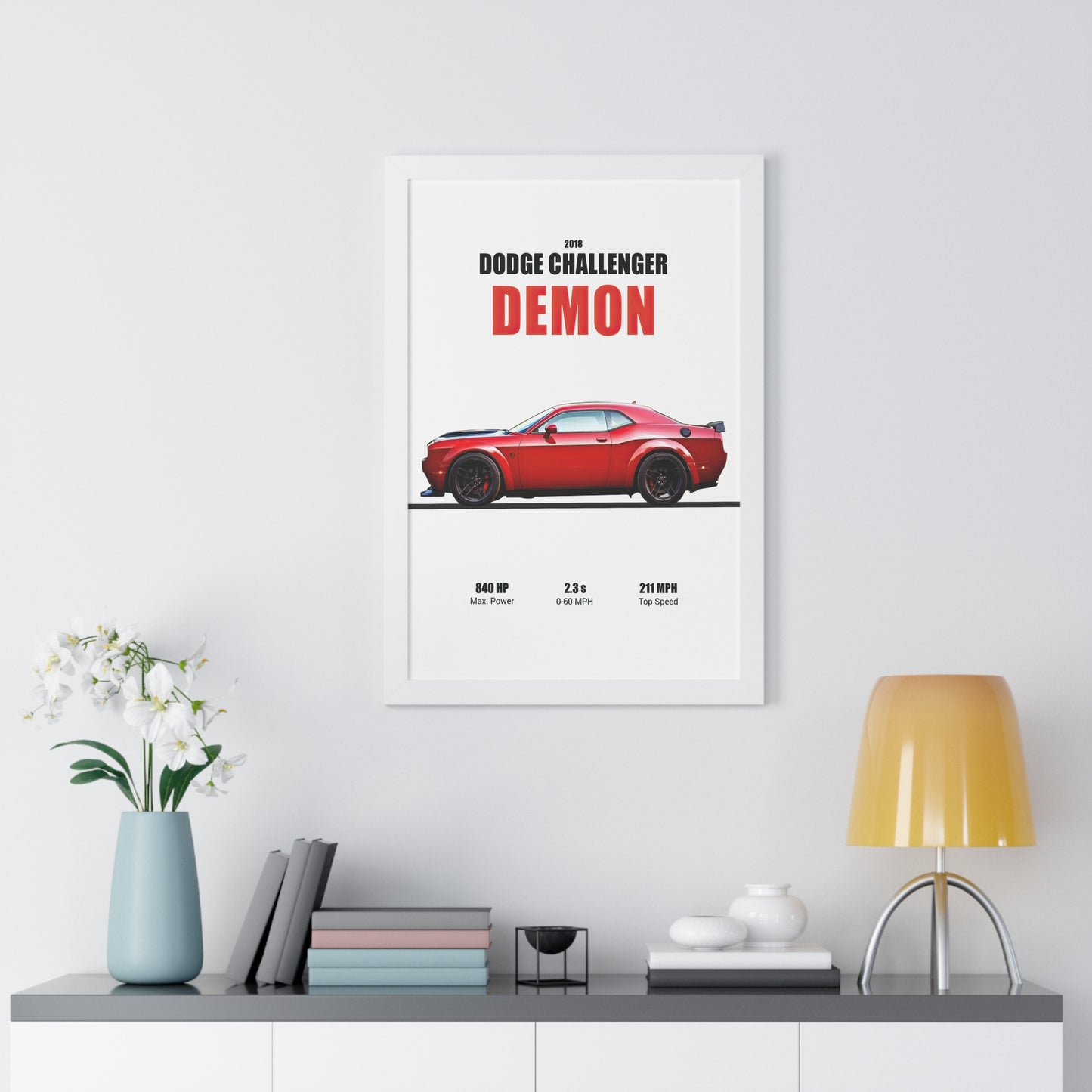 2018 Dodge Challenger Demon Poster