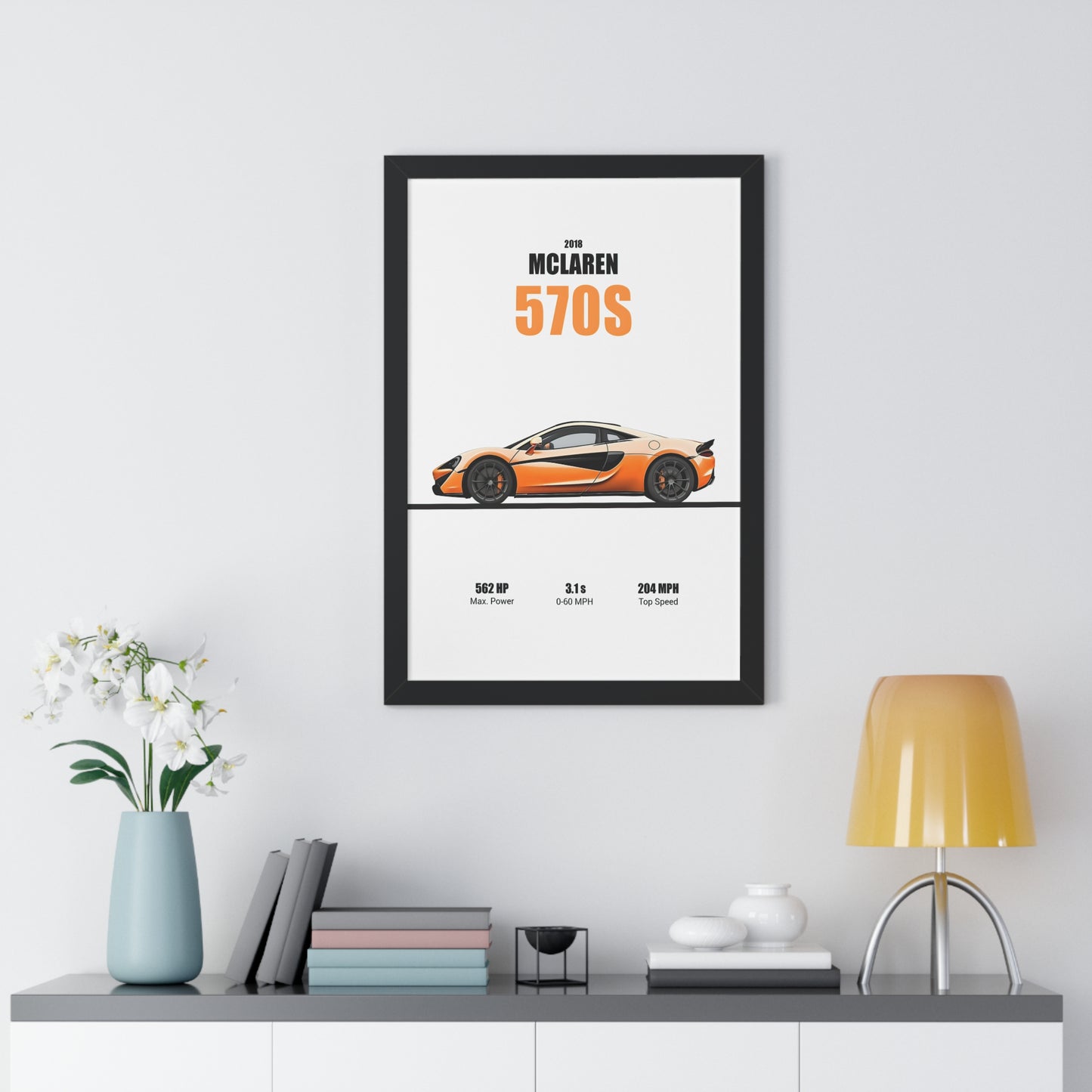 2018 McLaren 570S Poster