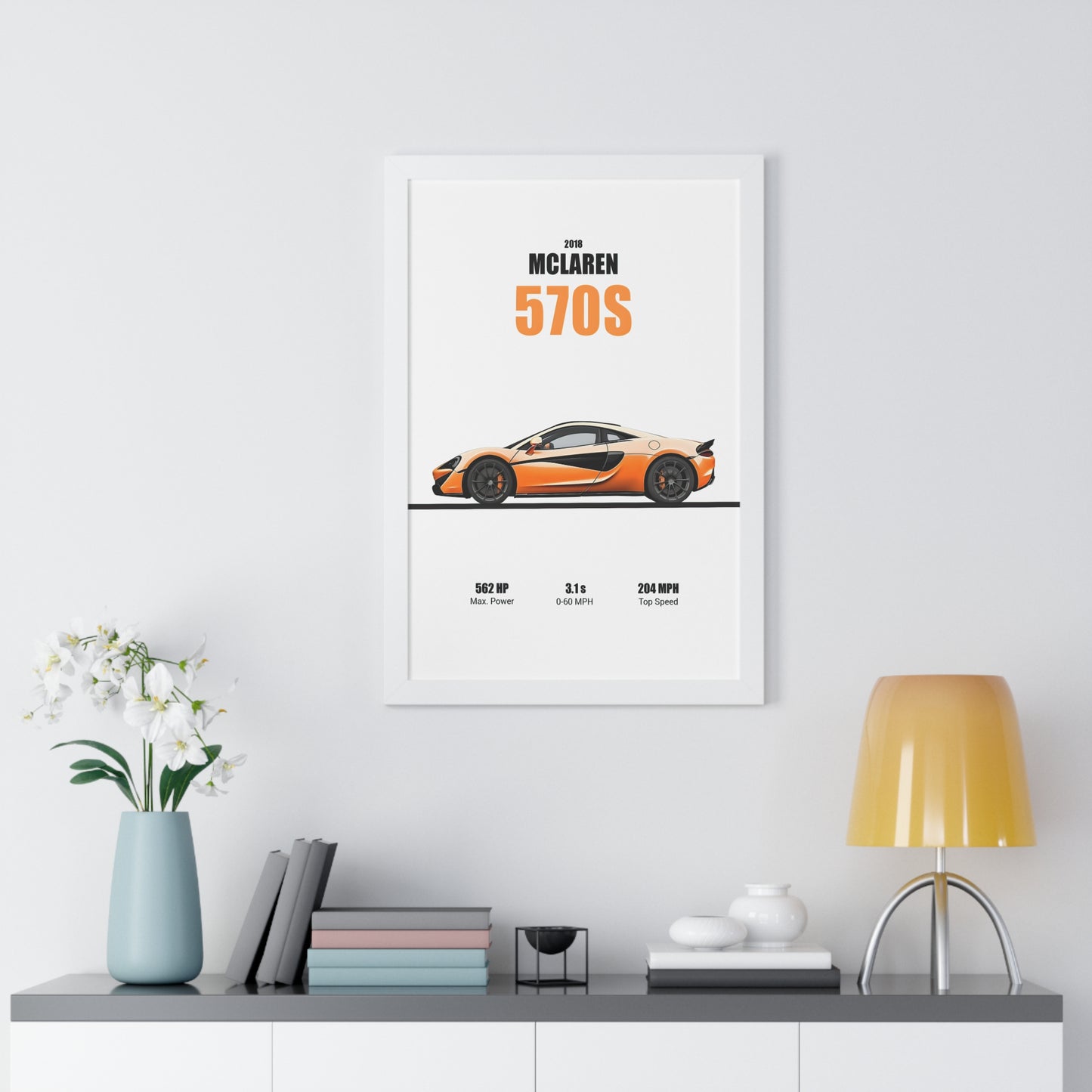 2018 McLaren 570S Poster