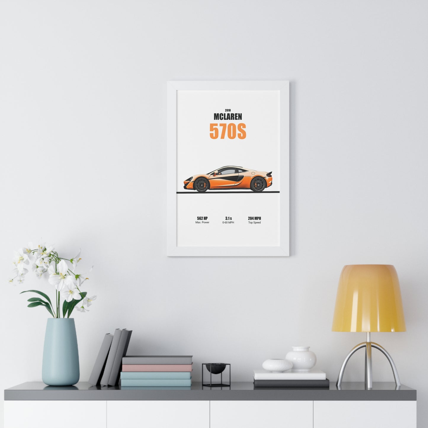 2018 McLaren 570S Poster